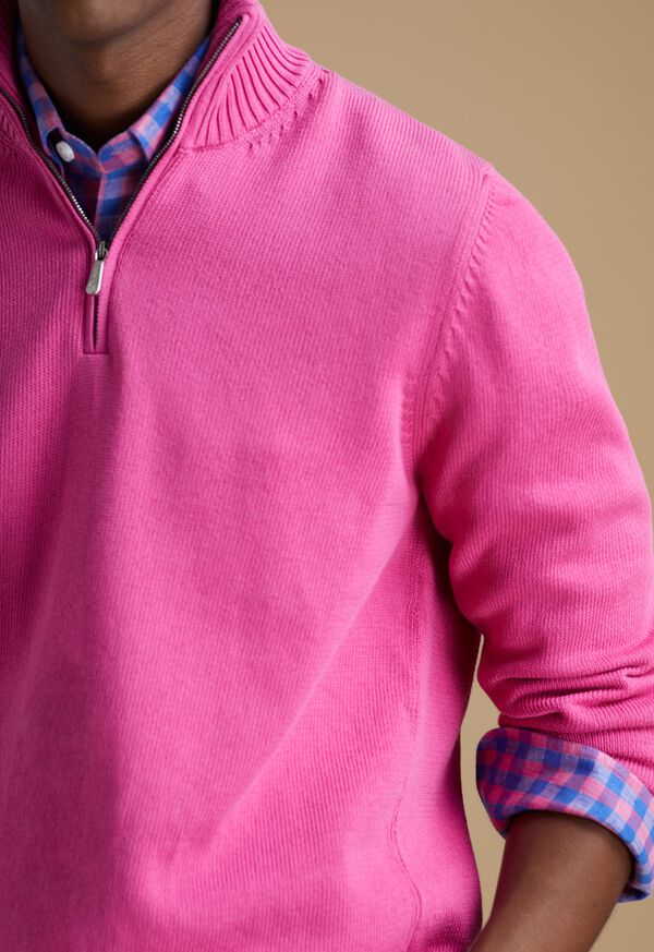 Paul Stuart Zip Up & Check Shirt Detail, image 1