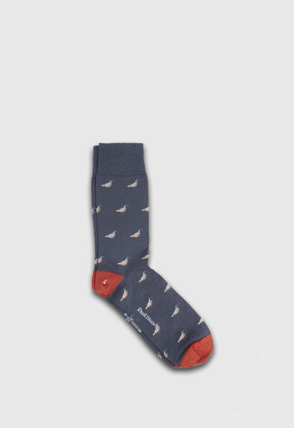 Paul Stuart Duck Motif Wool Sock, image 1