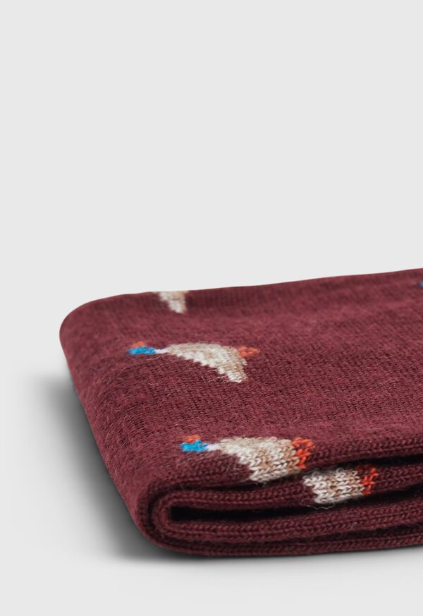 Paul Stuart Duck Motif Wool Sock, image 2