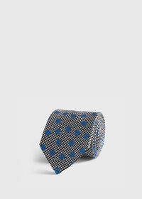 Paul Stuart Circle and Houndstooth Silk Tie, thumbnail 1