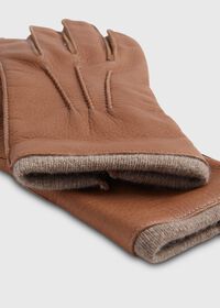 Paul Stuart Leather Glove with Contrast Cashmere Inset, thumbnail 2