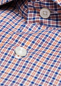 Paul Stuart Cotton Poplin Plaid Sport Shirt, thumbnail 2