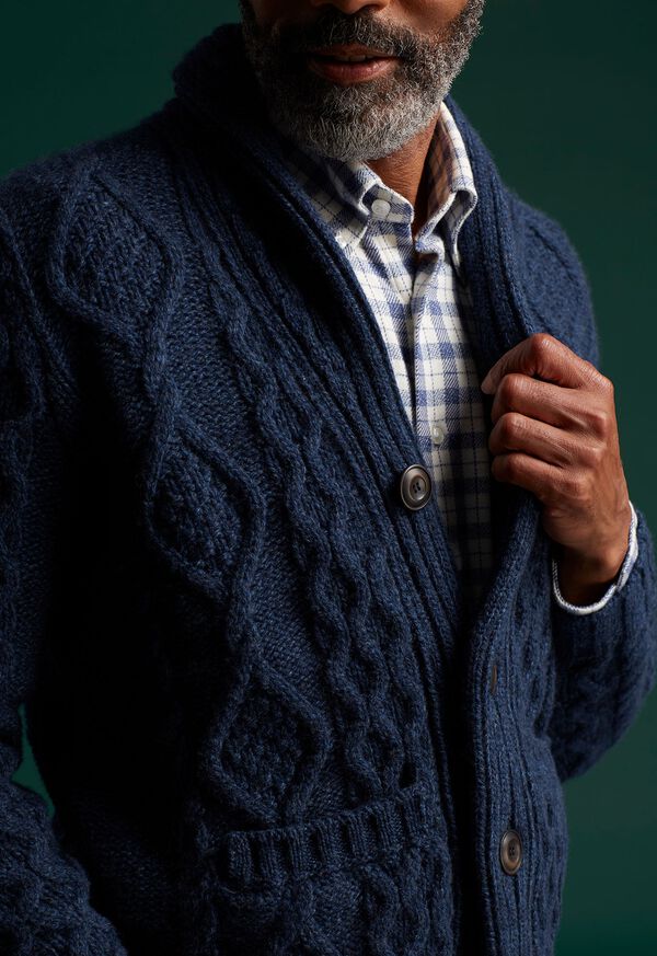 Paul Stuart Plaid Flannel Sport Shirt, image 2