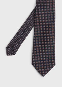 Paul Stuart Woven Mini Paisley Tie, thumbnail 1