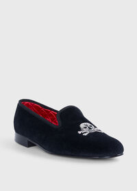 Paul Stuart Tyler Velvet Skull Slip-on, thumbnail 4