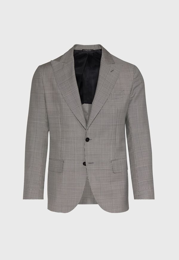 Paul Stuart Black and White Plaid Suit, image 4