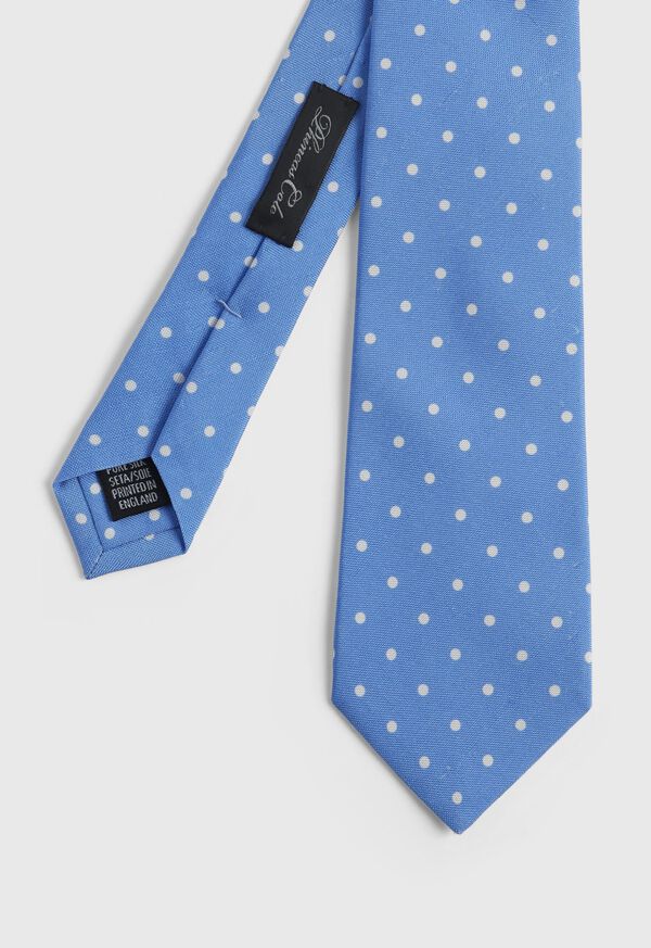 Paul Stuart Silk Shantung Dot Tie, image 1