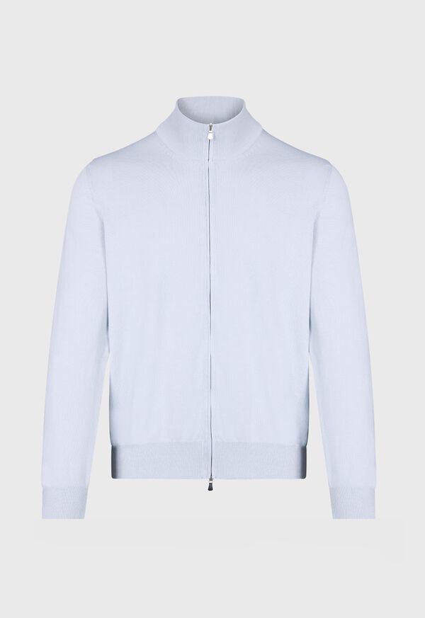 Paul Stuart Cotton Double Zip Cardigan, image 1