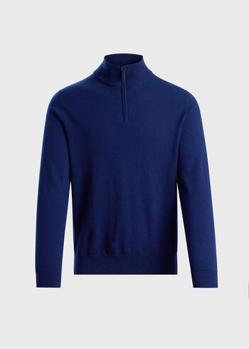 Paul Stuart Essential Cashmere Quarter Zip Sweater