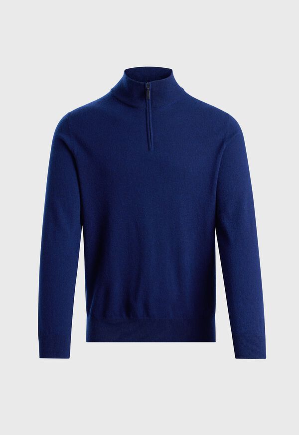 Paul Stuart Essential Cashmere Quarter Zip Sweater, image 1