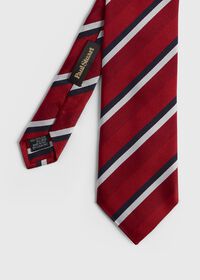 Paul Stuart Three Color Repp Stripe Tie, thumbnail 1