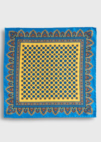 Paul Stuart Medallion Print Pocket Square, thumbnail 2