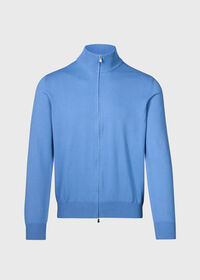 Paul Stuart Cotton Double Zip Cardigan, thumbnail 1