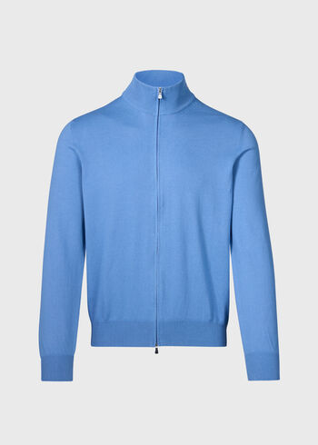 Paul Stuart Cotton Double Zip Cardigan