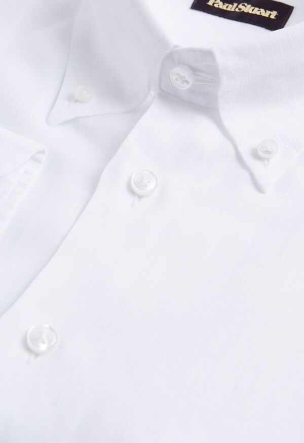 Paul Stuart Solid Linen Sport Shirt, image 2