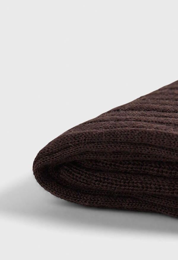 Paul Stuart Classic Merino Wool Ribbed Sock, image 2