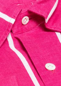 Paul Stuart Linen Striped Sport Shirt, thumbnail 2