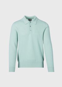 Paul Stuart Cashmere Long Sleeve Polo, thumbnail 3