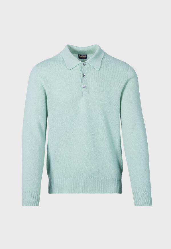 Paul Stuart Cashmere Long Sleeve Polo