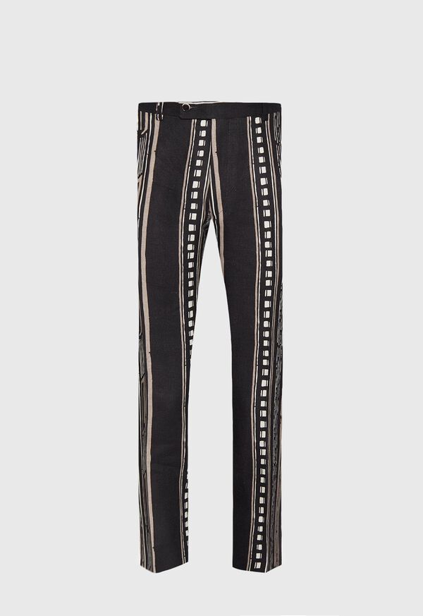 Paul Stuart Linen Exotic Stripe Pant
