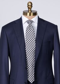 Paul Stuart Silk Jacquard Houndstooth Tie, thumbnail 2