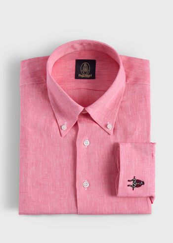 Paul Stuart Linen Logo Sport Shirt