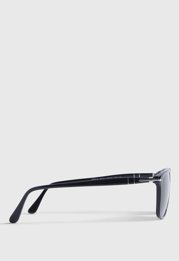 Paul Stuart Persol® Black Sunglasses with Green Lens, image 3