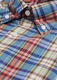 Paul Stuart Lightweight Brushed Flannel Plaid Sport Shirt, thumbnail 2