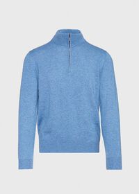 Paul Stuart Cashmere Quarter Zip Mock Sweater, thumbnail 1