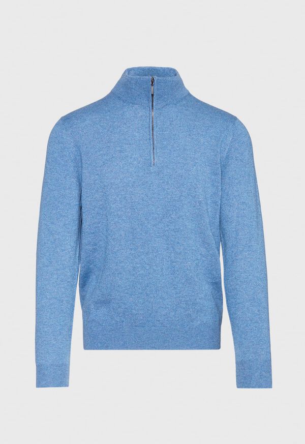 Paul Stuart Cashmere Quarter Zip Mock Sweater, image 1