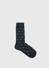 Paul Stuart Skull and Crossbones Sock, thumbnail 1