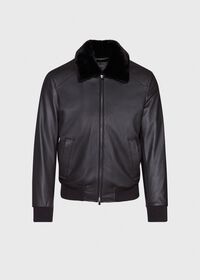 Paul Stuart Deerskin Bomber Jacket, thumbnail 1