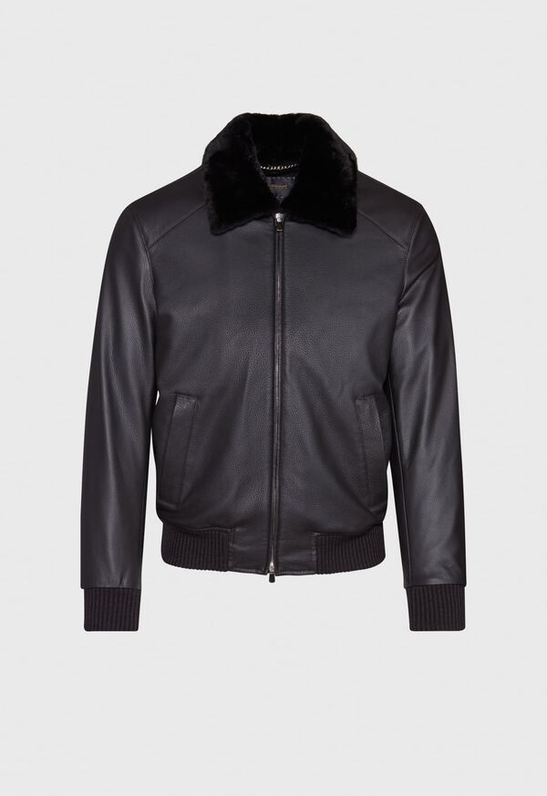 Paul Stuart Deerskin Bomber Jacket, image 1