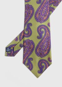 Paul Stuart Paisley Print Silk Tie, thumbnail 1