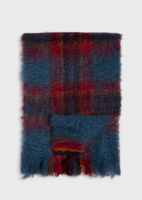 Paul Stuart Turquoise Mohair Scarf, thumbnail 1
