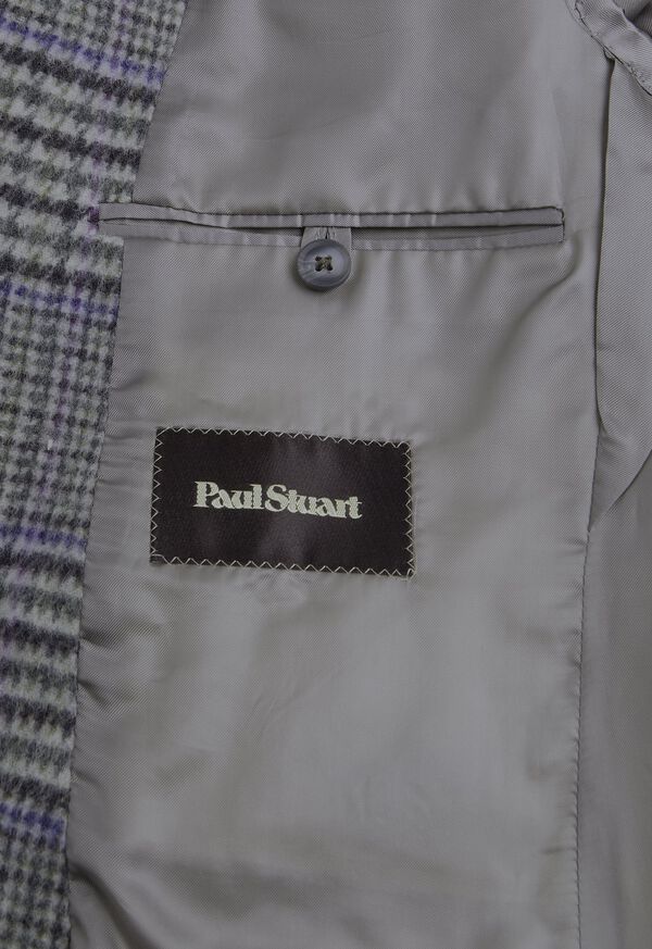 Paul Stuart Purple Plaid Cashmere Sport Jacket, image 3