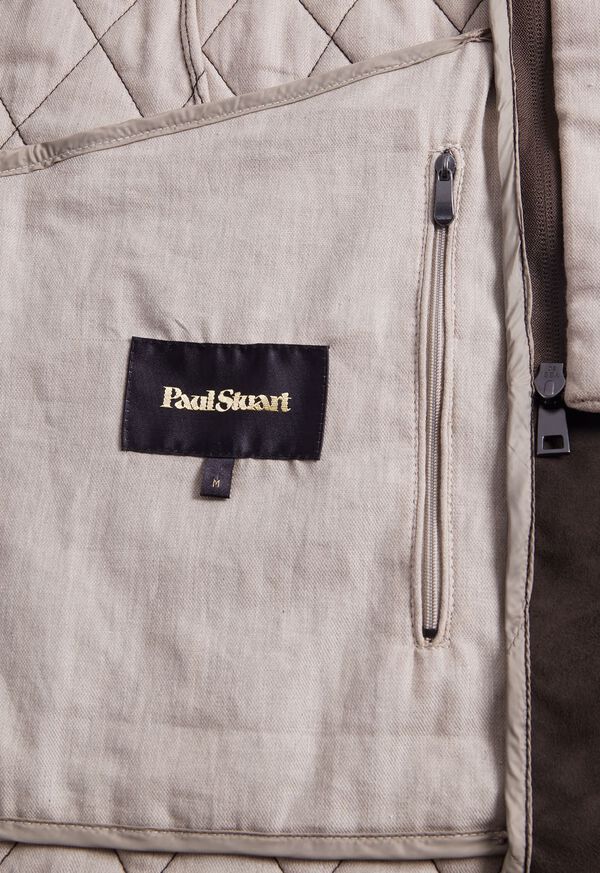 Paul Stuart Quilted Waterproof Suede Jacket, image 5