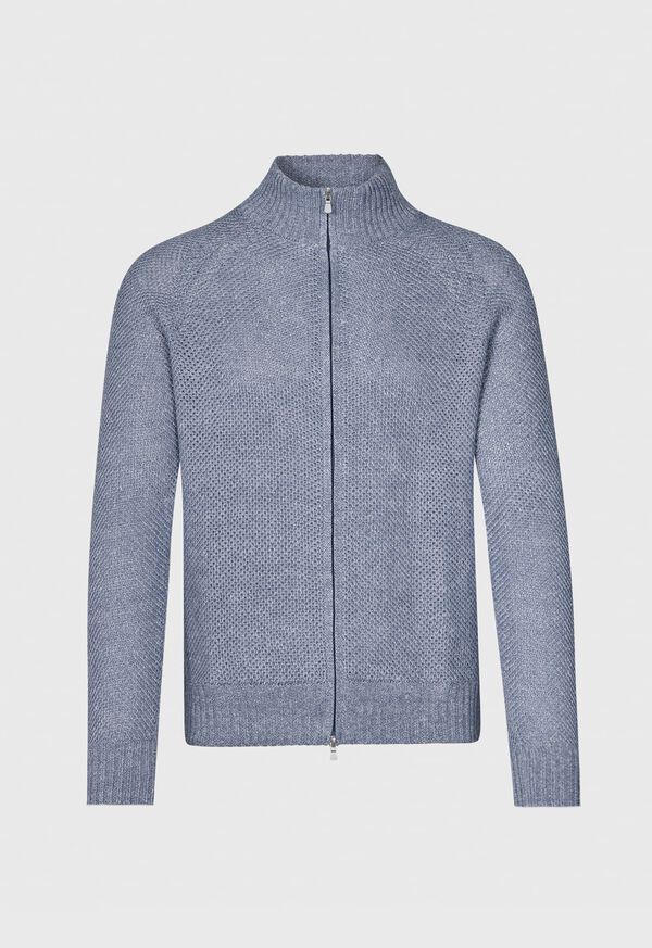 Paul Stuart Linen & Cotton Full Zip Cardigan, image 1