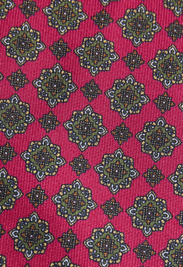 Paul Stuart Silk Medallion Print Tie, image 3