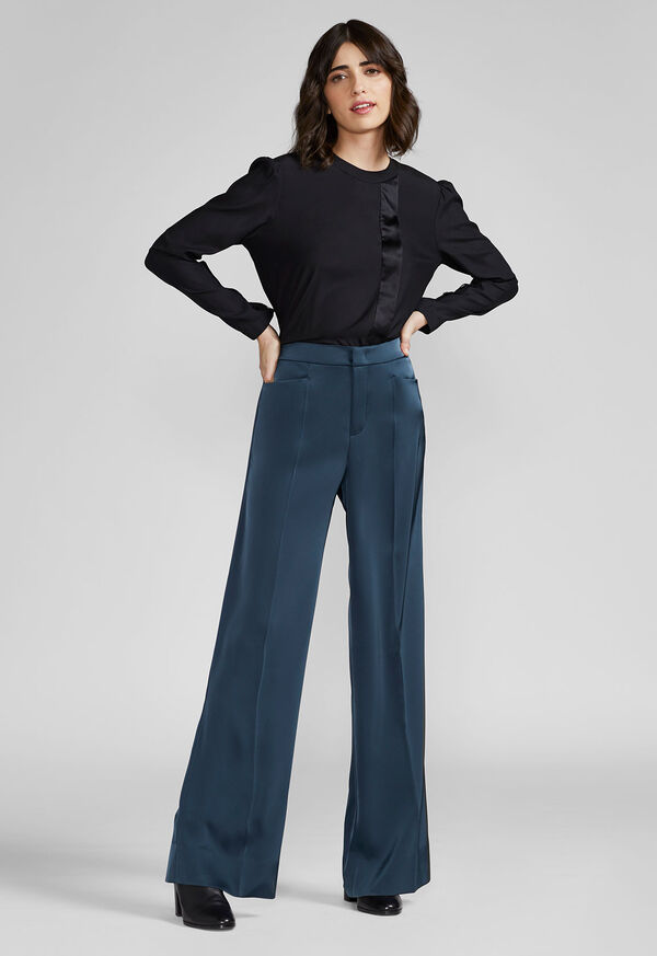 Paul Stuart Silk Stretch Flare Pants, image 3