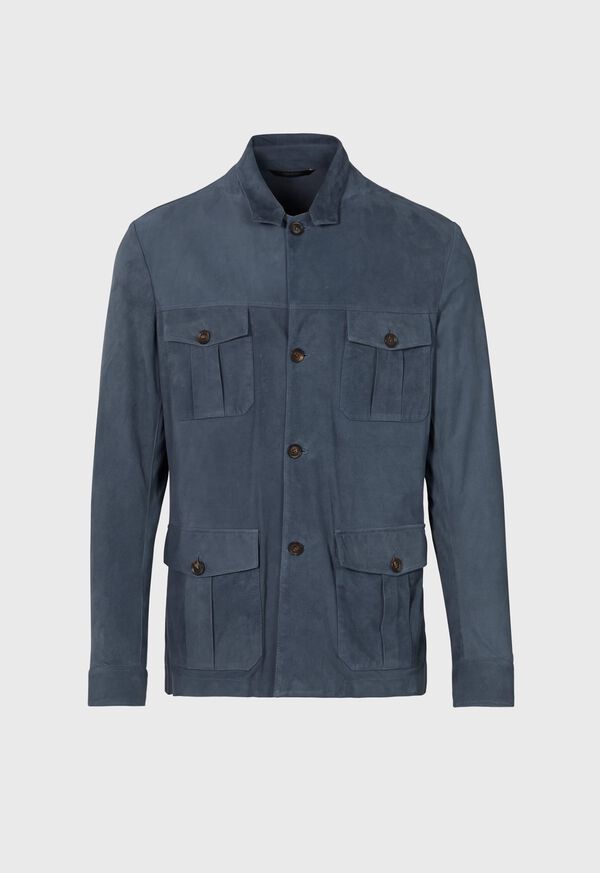 Paul Stuart Safari Style Suede Jacket, image 1