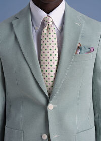 Paul Stuart Printed Silk Sunburst Pocket Square, thumbnail 2