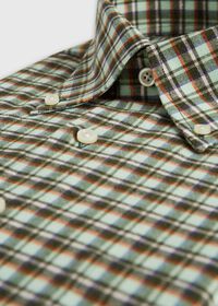 Paul Stuart Flannel Plaid Sport Shirt, thumbnail 2
