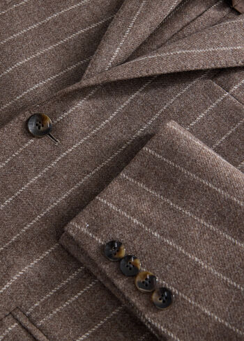 Paul Stuart Taupe Chalk Stripe Jacket