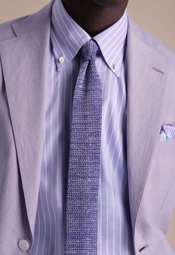 Paul Stuart Wide Striped Oxford Logo Sport Shirt, image 2