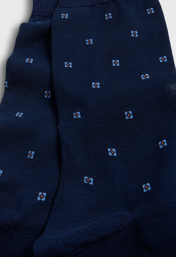 Paul Stuart Cotton Deco Motif Sock, image 3