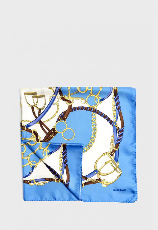 Paul Stuart Belts and Bits Silk Scarf, image 1