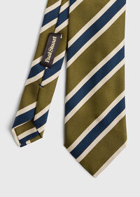 Paul Stuart Three Color Wide Stripe Tie, thumbnail 1