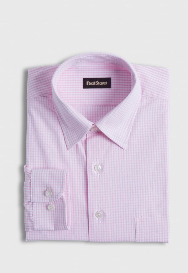 Paul Stuart Gingham Seersucker Sport Shirt, image 1