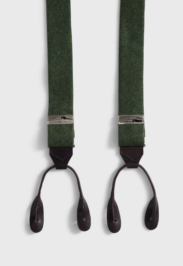 Paul Stuart Leather Trim Suspenders, image 2